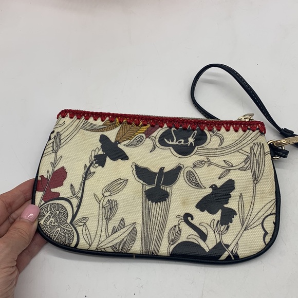Sakroots Wristlet with birds pattern MCB5281P - Picture 3 of 14